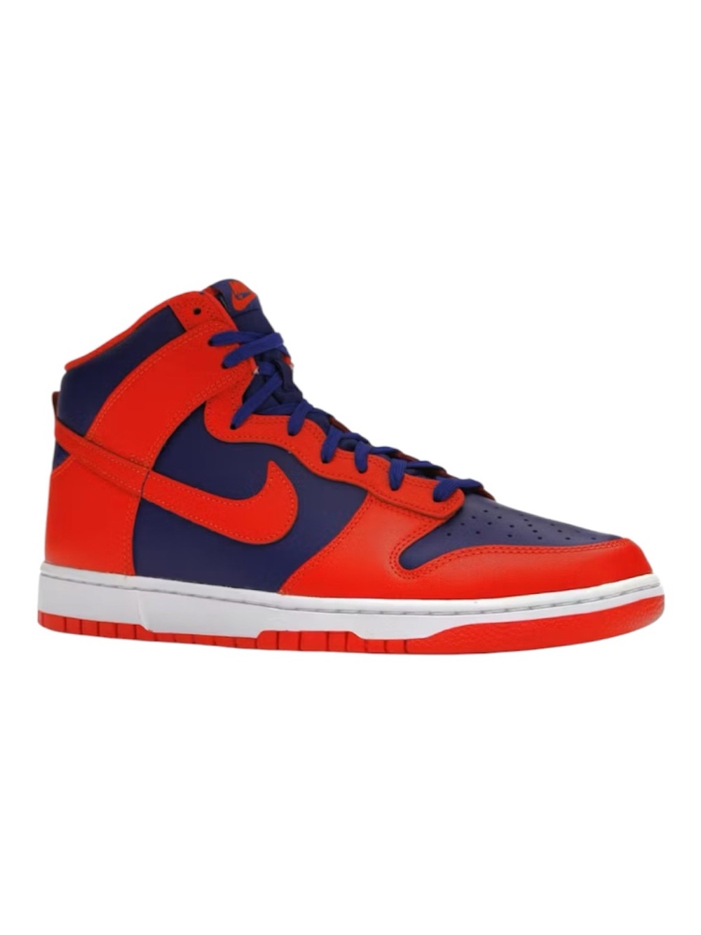 Nike Dunks Knicks High-Top Sneakers in Orange and Royal Blue